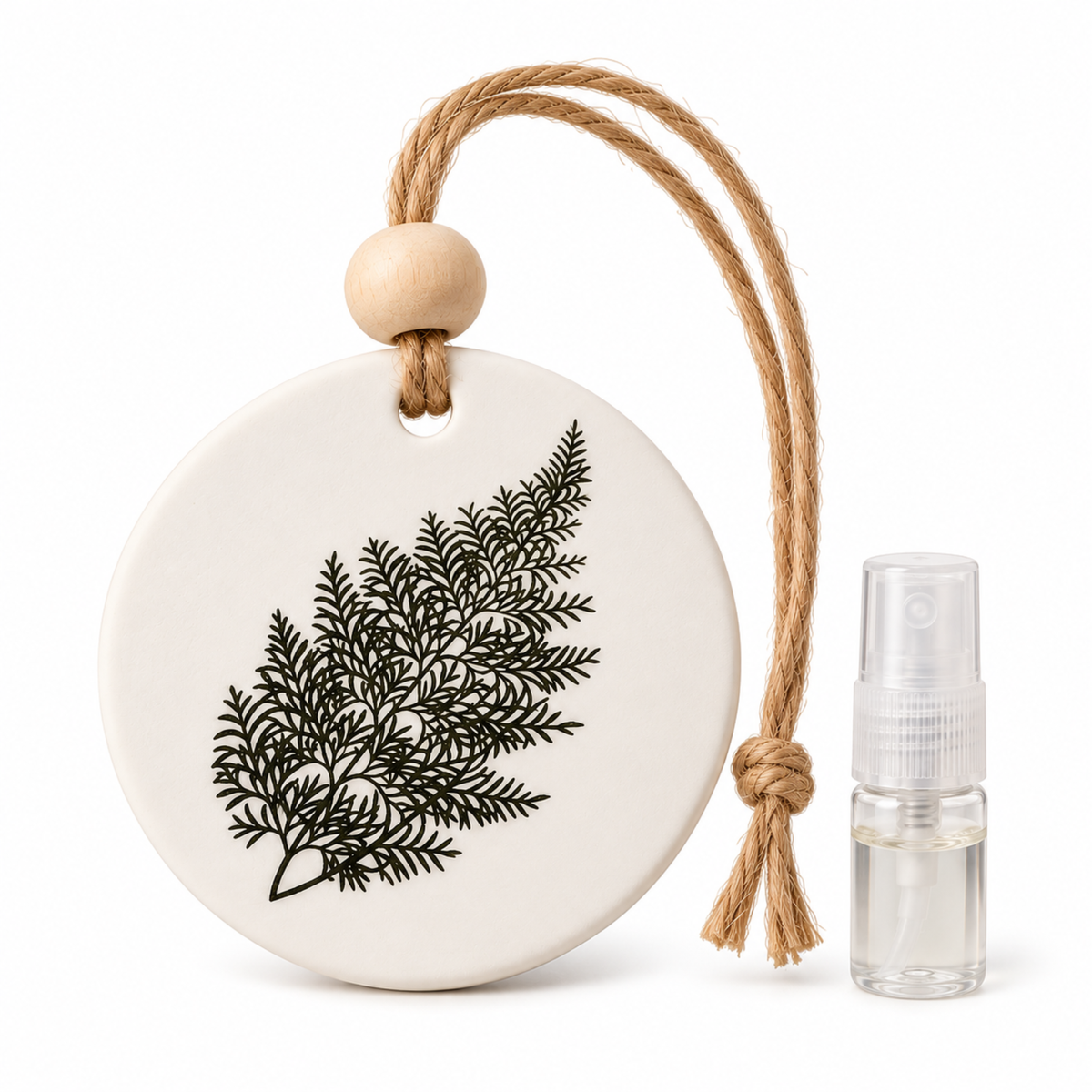 Handmade Botanical Aroma Stone with Fragrance Spray – Hanging Wardrobe Freshener – Sandalwood, Cherry, Lavender & More – 2.3 x 2 Inches (Copy)