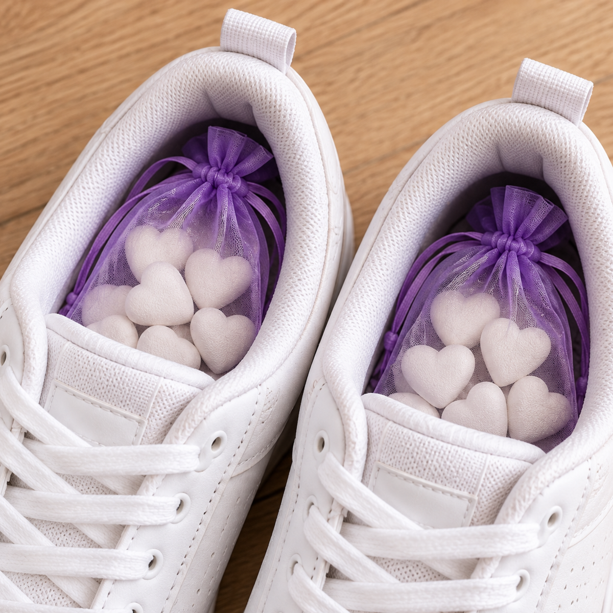 Pair of Shoe Fresheners | 2 Scented Aroma Stone Bags | Trainer & Work Boot Fresheners | Reusable Shoe Deodorisers