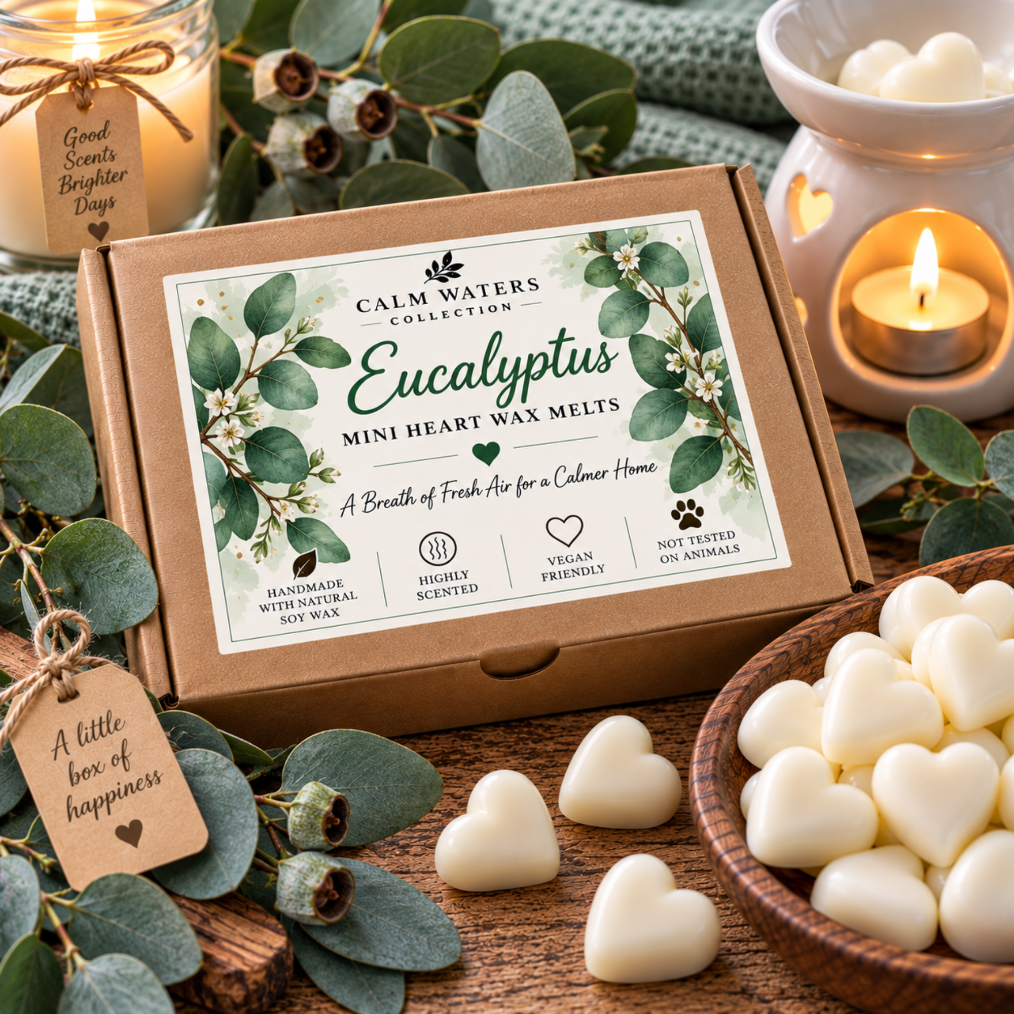 100g Soy Wax Melts Gift Box – Handmade Scented Mini Wax Melts – Vegan Home Fragrance Gift