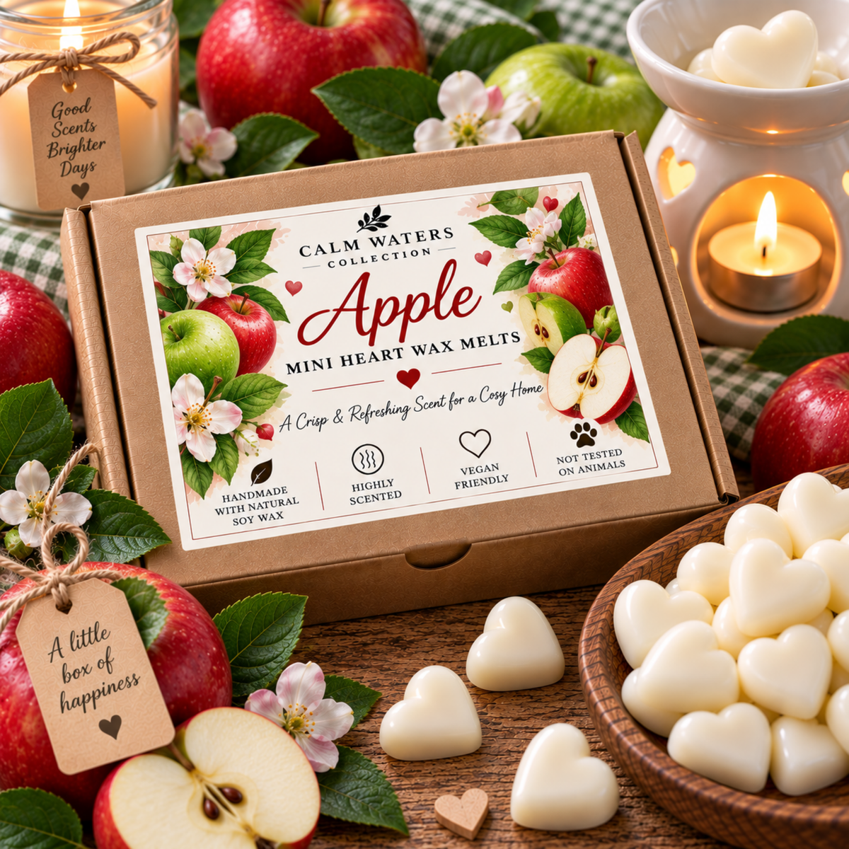 100g Soy Wax Melts Gift Box – Handmade Scented Mini Wax Melts – Vegan Home Fragrance Gift