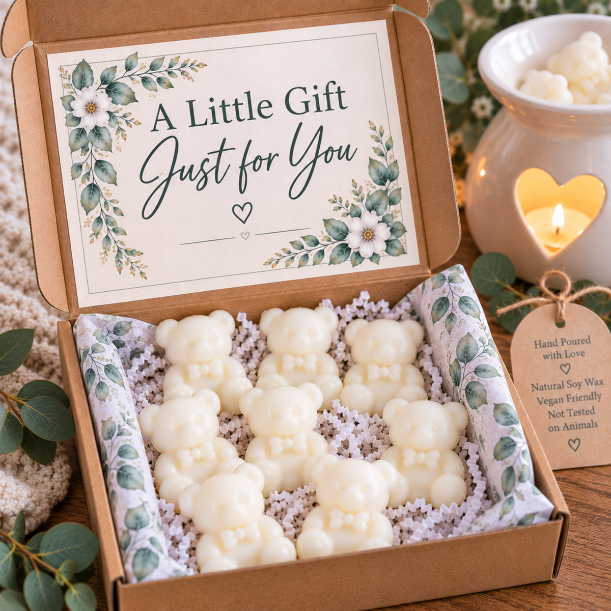 teddy Bear Wax Melts Gift Box
