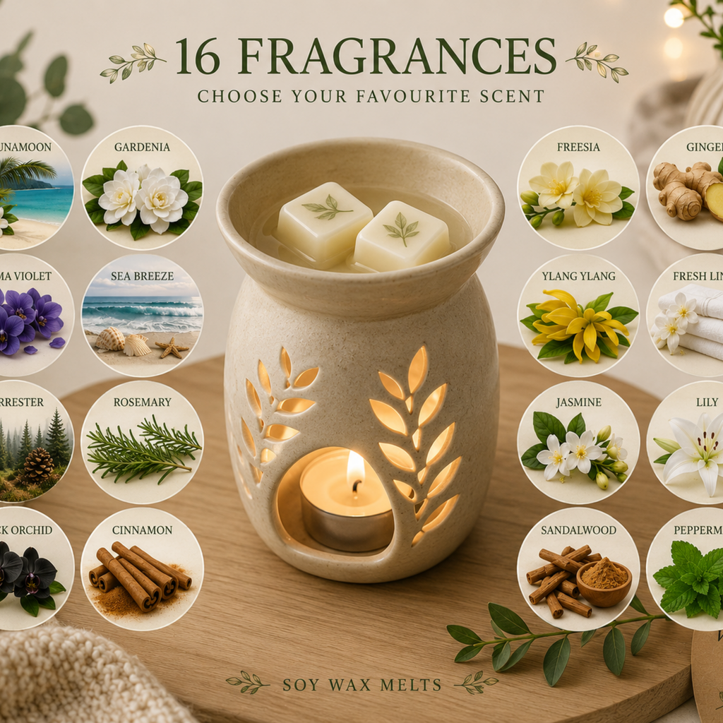 Botanical Wax Melts – Handmade Soy Wax Melt Cubes – Choose Your Fragrance – Scented Home Fragrance Gift Box