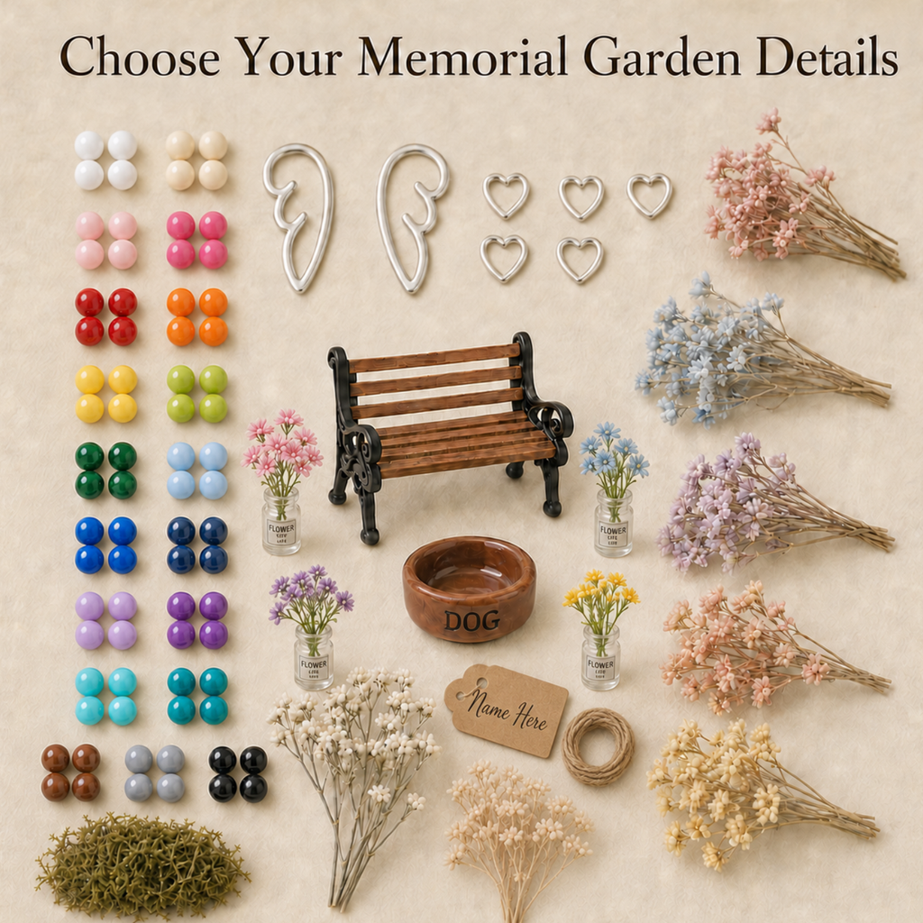 Personalised Pet Memorial Garden Jar, Dog or Cat Ashes and Fur Keepsake, Miniature Pet Remembrance Garden, Pet Loss Gift