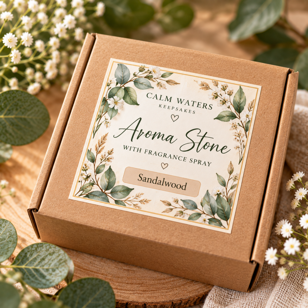 Handmade Botanical Aroma Stone with Fragrance Spray – Hanging Wardrobe Freshener – Sandalwood, Cherry, Lavender & More – 2.3 x 2 Inches (Copy)