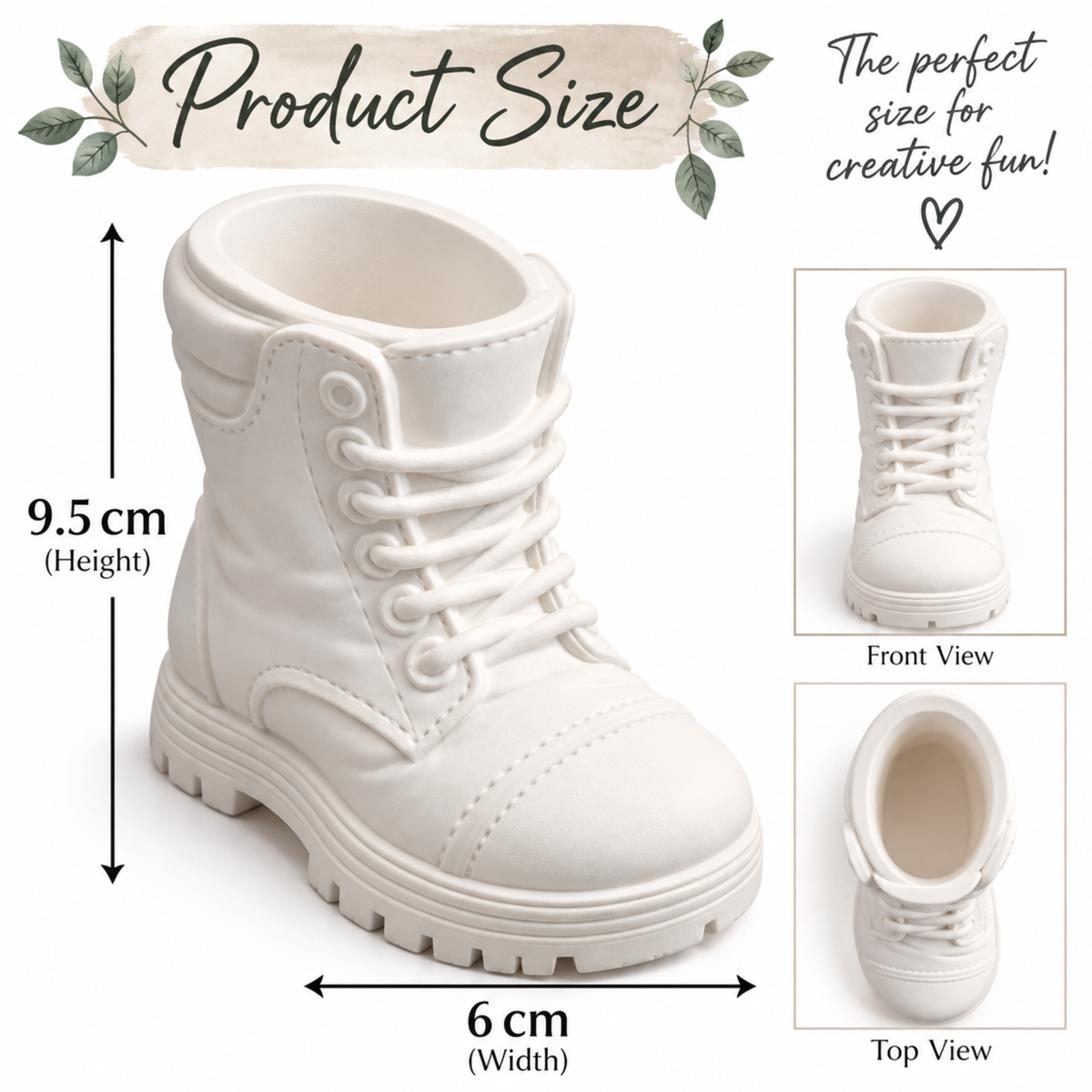 Paint Your Own Boot Kit | DIY Craft Kit | Boot Planter Painting Set | Creative Gift | Pottery Style Painting Kit | Craft Activity