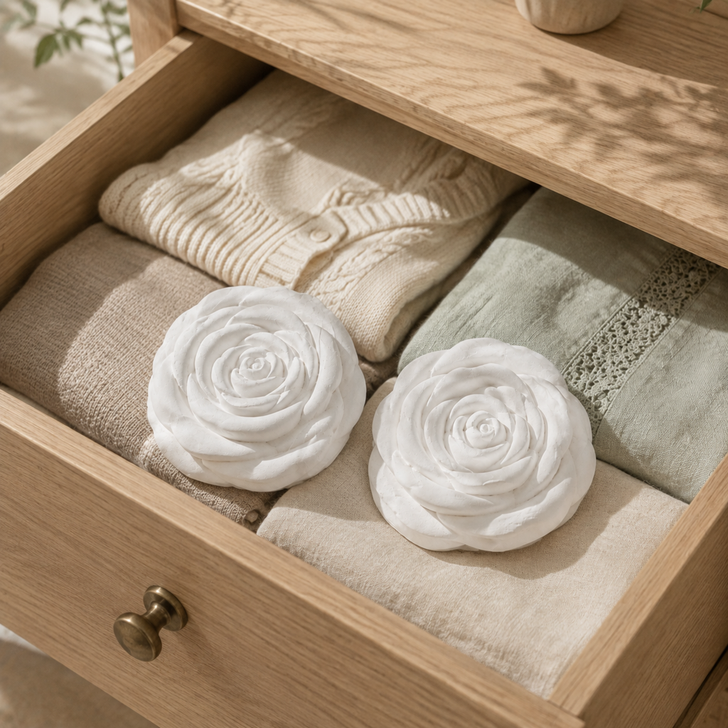 Aroma Drawer Stones Set of 2 – Scented Rose Wardrobe Fresheners – Choose Your Fragrance – Handmade Home Fragrance Gift