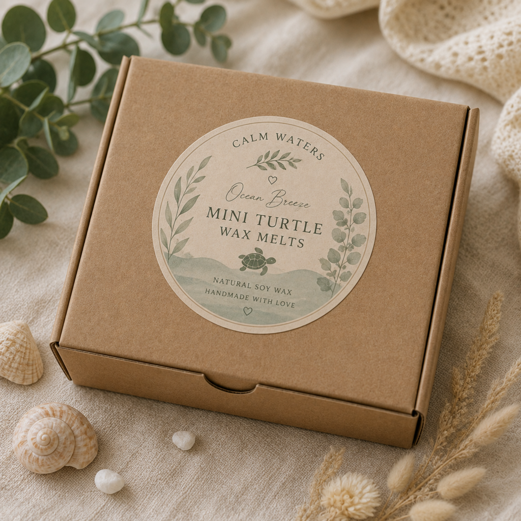 Mini Turtle Wax Melts, Handmade Soy Wax Melts,  Scented Melts, Coastal Home Fragrance Gift, Turtle Lover Gift