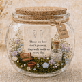 Personalised Pet Memorial Garden Jar, Dog or Cat Ashes and Fur Keepsake, Miniature Pet Remembrance Garden, Pet Loss Gift