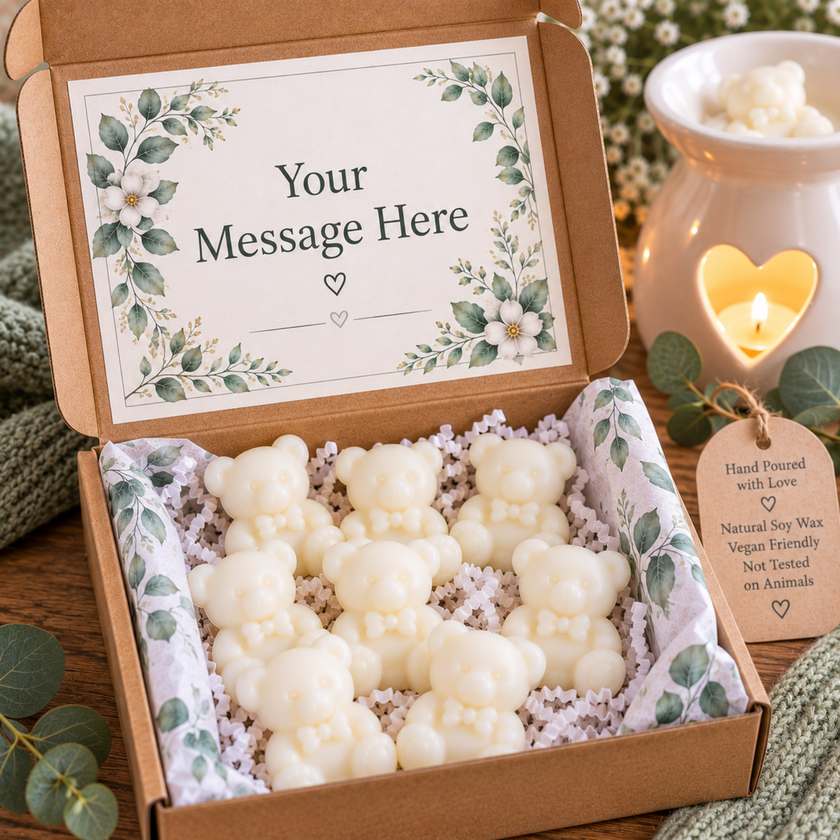 teddy Bear Wax Melts Gift Box
