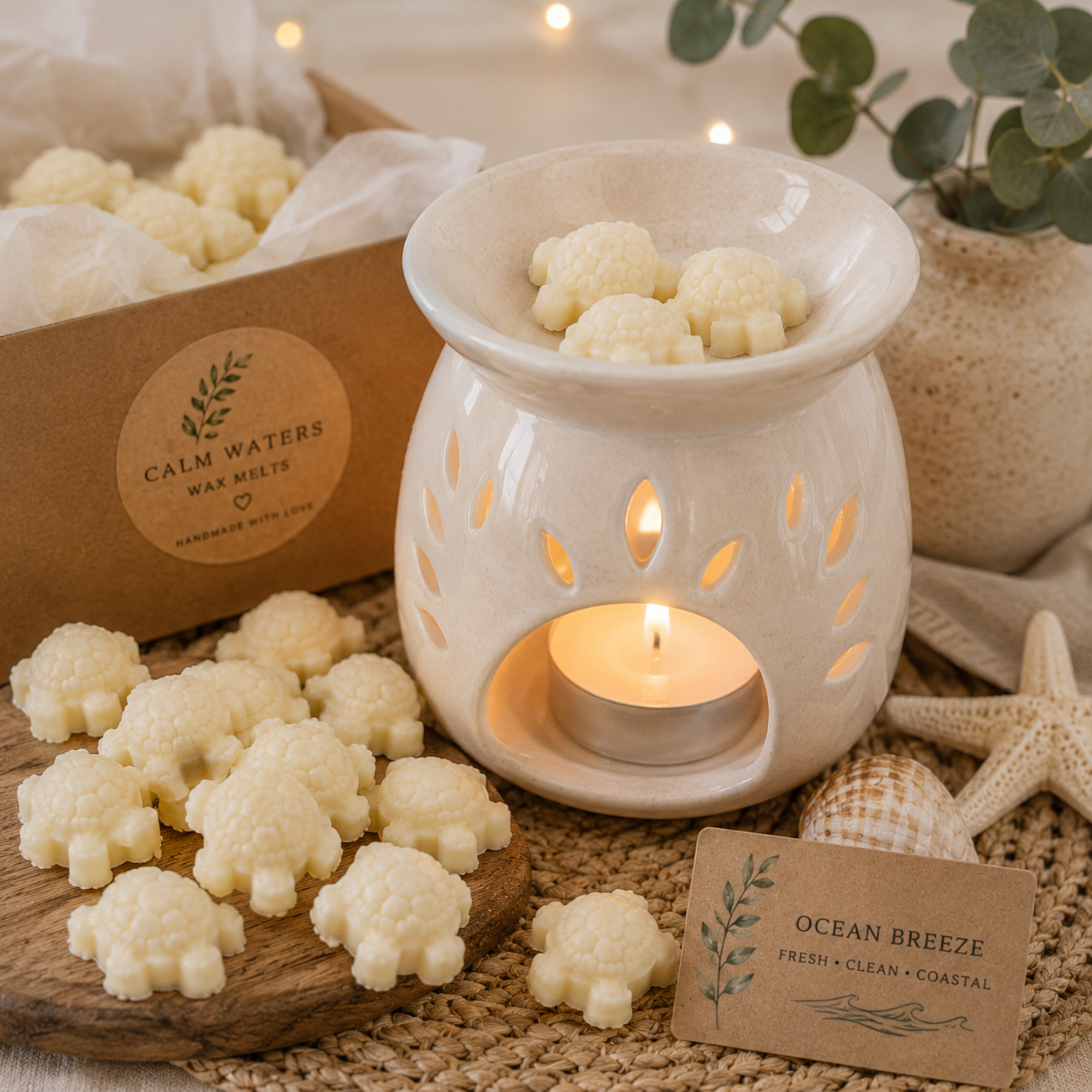 Mini Turtle Wax Melts, Handmade Soy Wax Melts,  Scented Melts, Coastal Home Fragrance Gift, Turtle Lover Gift