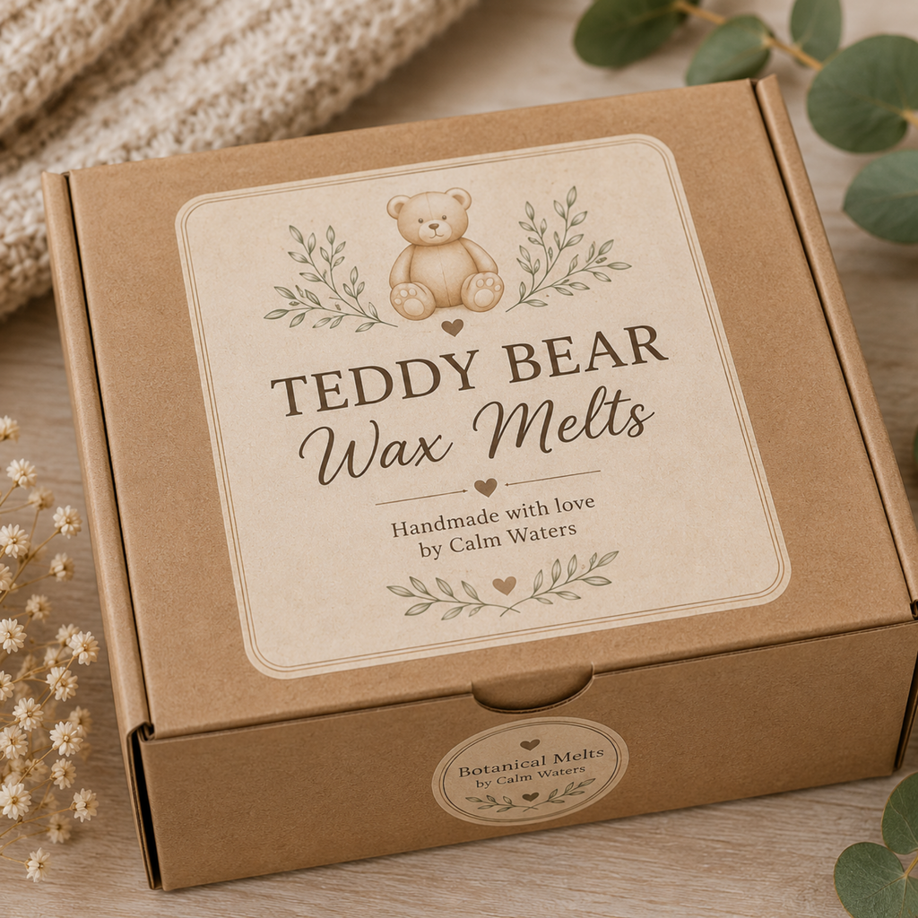 Teddy Bear Wax Melts – Box of 20 Scented Soy Wax Teddies – Choose Your Fragrance – Handmade Home Fragrance Gift