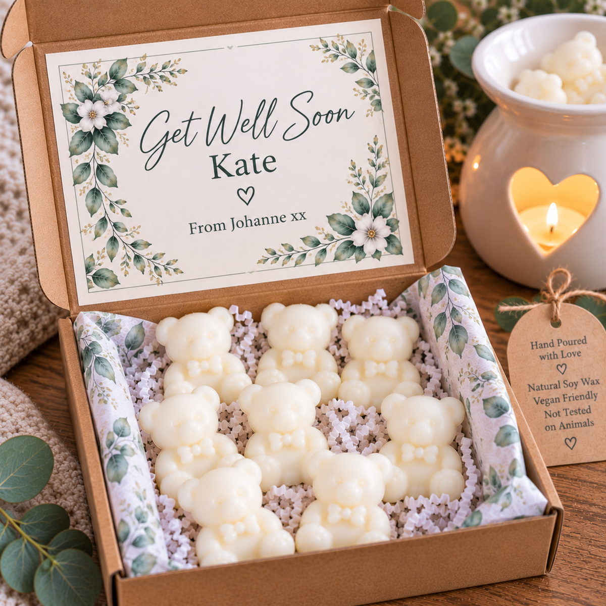 teddy Bear Wax Melts Gift Box