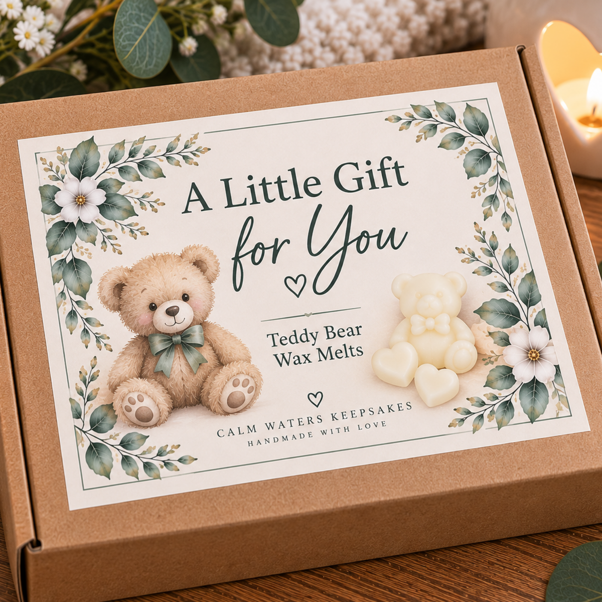 teddy Bear Wax Melts Gift Box