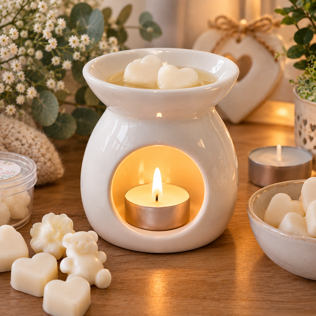 Wax Melt Starter Kit Gift Box – Small or Large or Extra large– Wax Burner, Soy Wax Melts, Jelly Melt & Tealight – Home Fragrance Gift