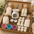 Wax Melt Starter Kit Gift Box – Small or Large or Extra large– Wax Burner, Soy Wax Melts, Jelly Melt & Tealight – Home Fragrance Gift