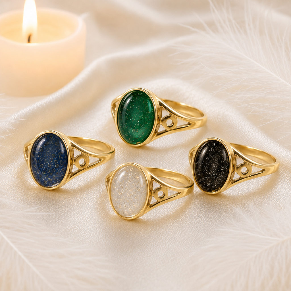 Gold Hallmarked Memorial Ring