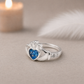 Claddagh Ring,  Memorial, Sterling Silver, Cremation Keepsake