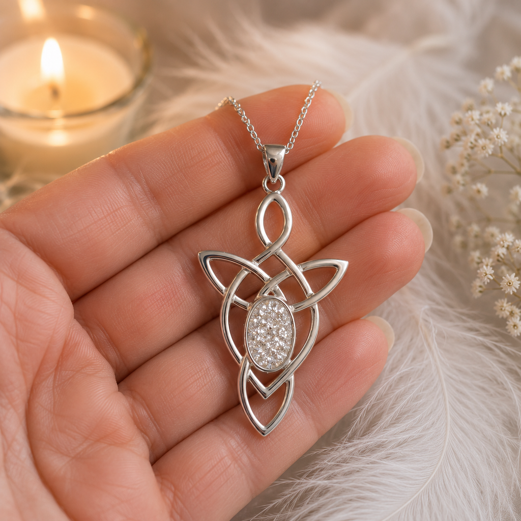 Celtic Style Diamond Dust pendant