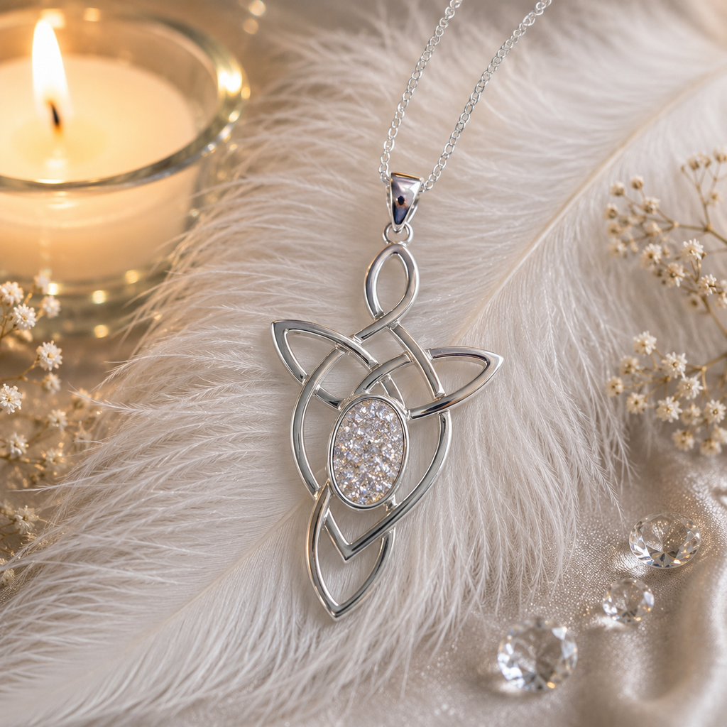 Celtic Style Diamond Dust pendant