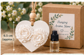 Floral Heart Hanging Aroma Stone – Wholesale