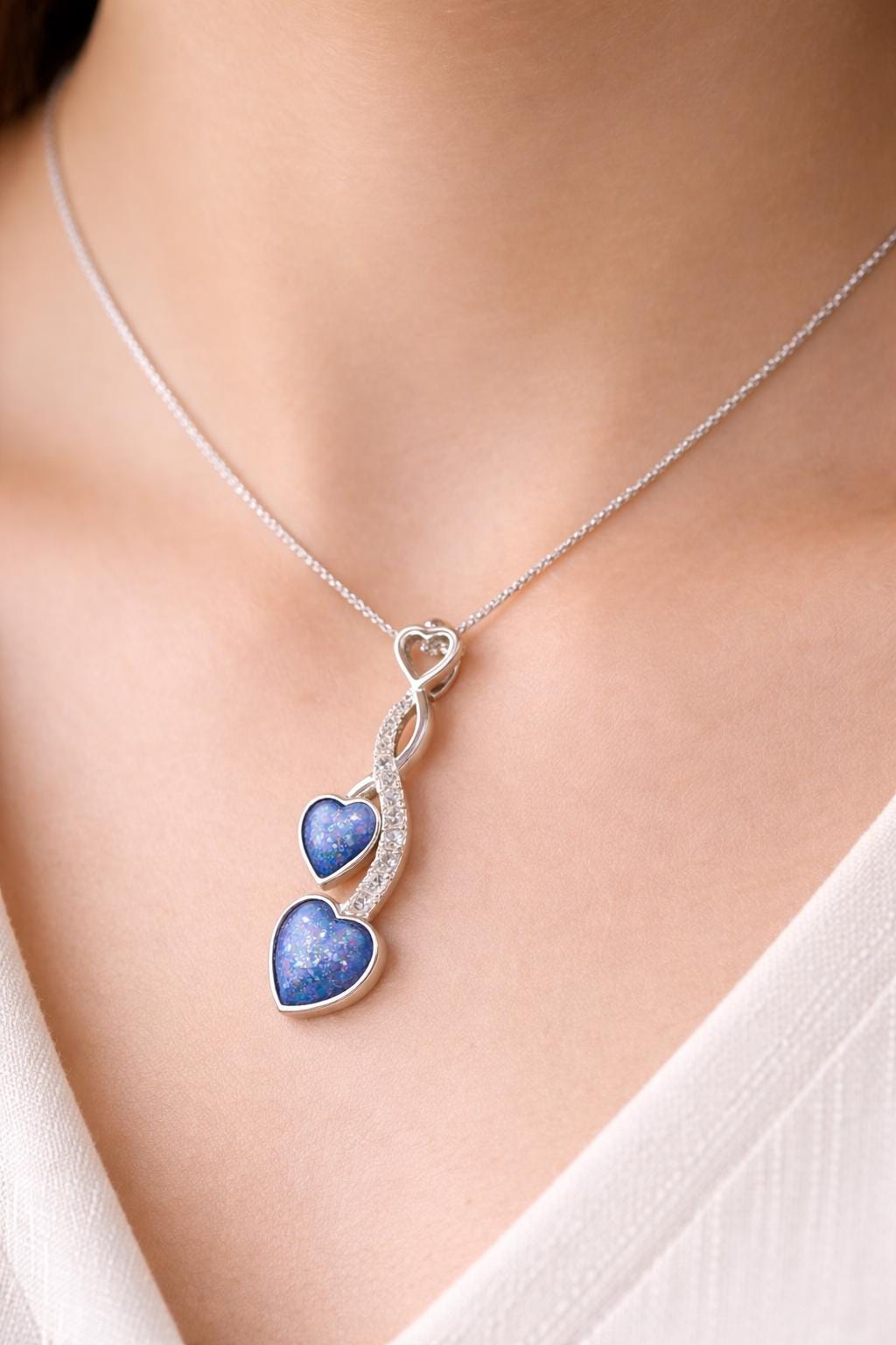 Sterling Silver  Pendant. Memorial, Urn, Pet Ashes Keepsake. Loving Memory Gift Cremains