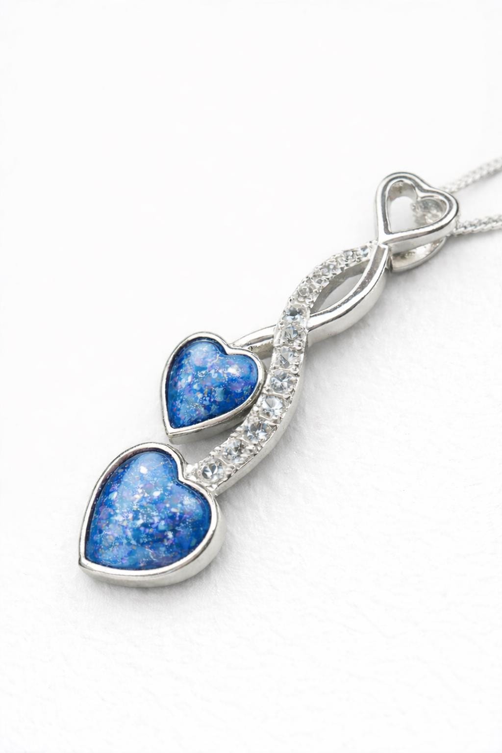 Sterling Silver  Pendant. Memorial, Urn, Pet Ashes Keepsake. Loving Memory Gift Cremains