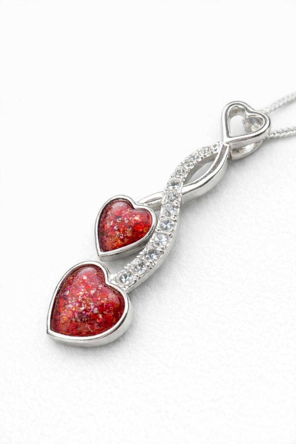 Sterling Silver  Pendant. Memorial, Urn, Pet Ashes Keepsake. Loving Memory Gift Cremains