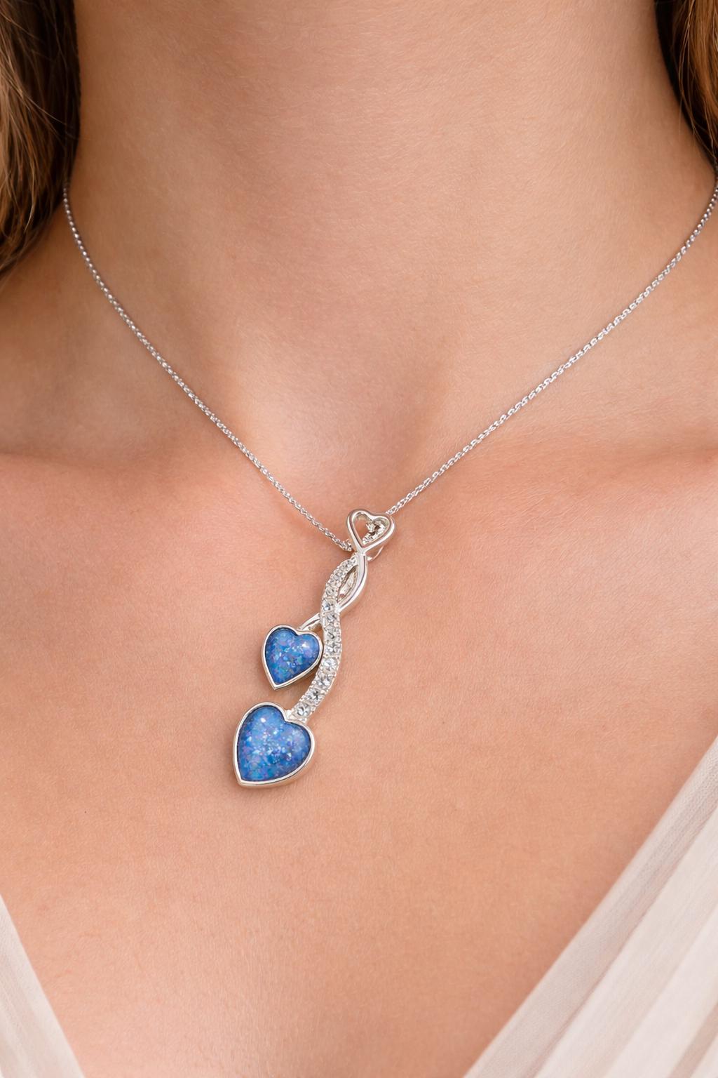 Sterling Silver  Pendant. Memorial, Urn, Pet Ashes Keepsake. Loving Memory Gift Cremains