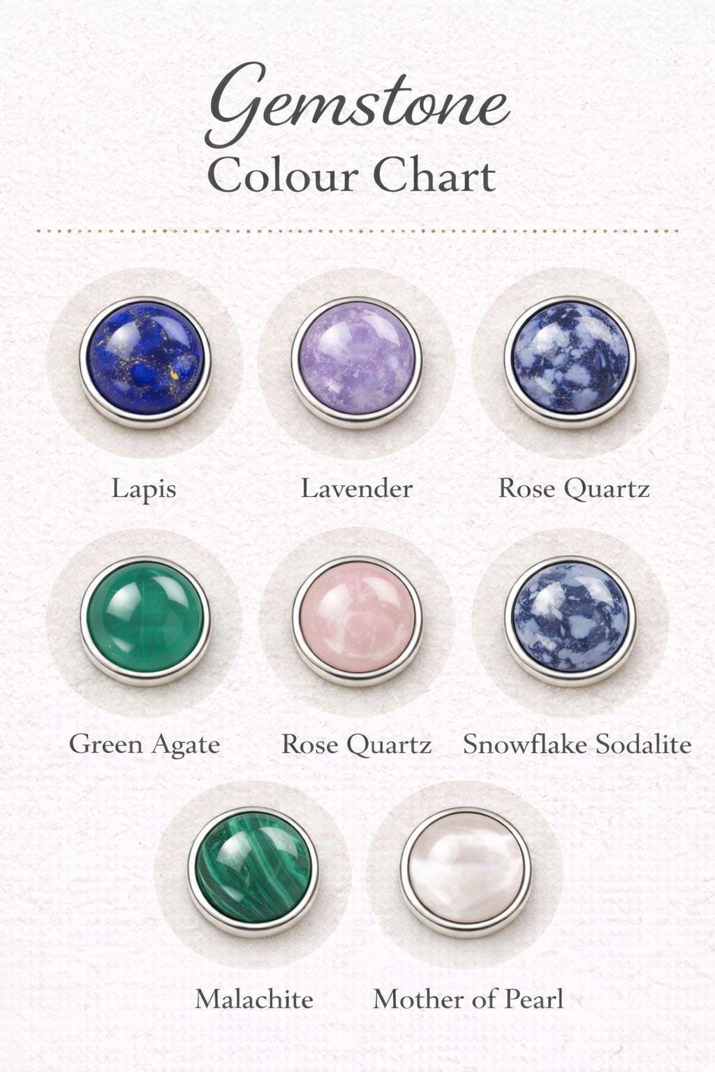 Adjustable Sterling Silver Gemstone Ring – Natural Stone Design