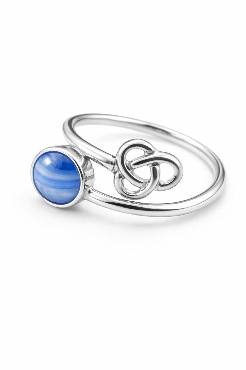 Adjustable Sterling Silver Gemstone Ring – Natural Stone Design