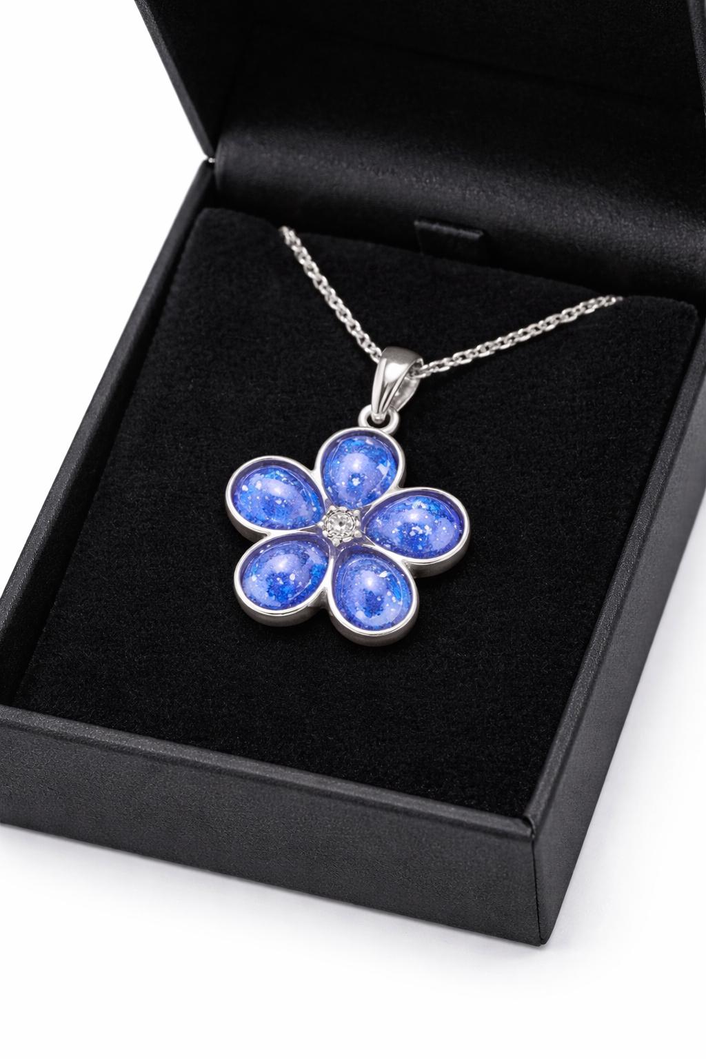 Flower Memorial Jewellery, Custom Resin Keepsake Pendant  20mm