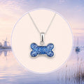 Sterling Silver Pet Memorial Bone Pendant – Ashes or Fur Keepsake Necklace