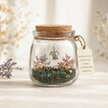 Turtle Keepsake Jar, Take Life at Your Own Pace Gift, Little World With Dried Flowers, Inspirational Friendship Gift