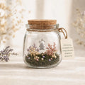 Teddy Bear Keepsake Jar, A Little Bear Hug Gift, Thinking of You Gift, Little World With Dried Flowers